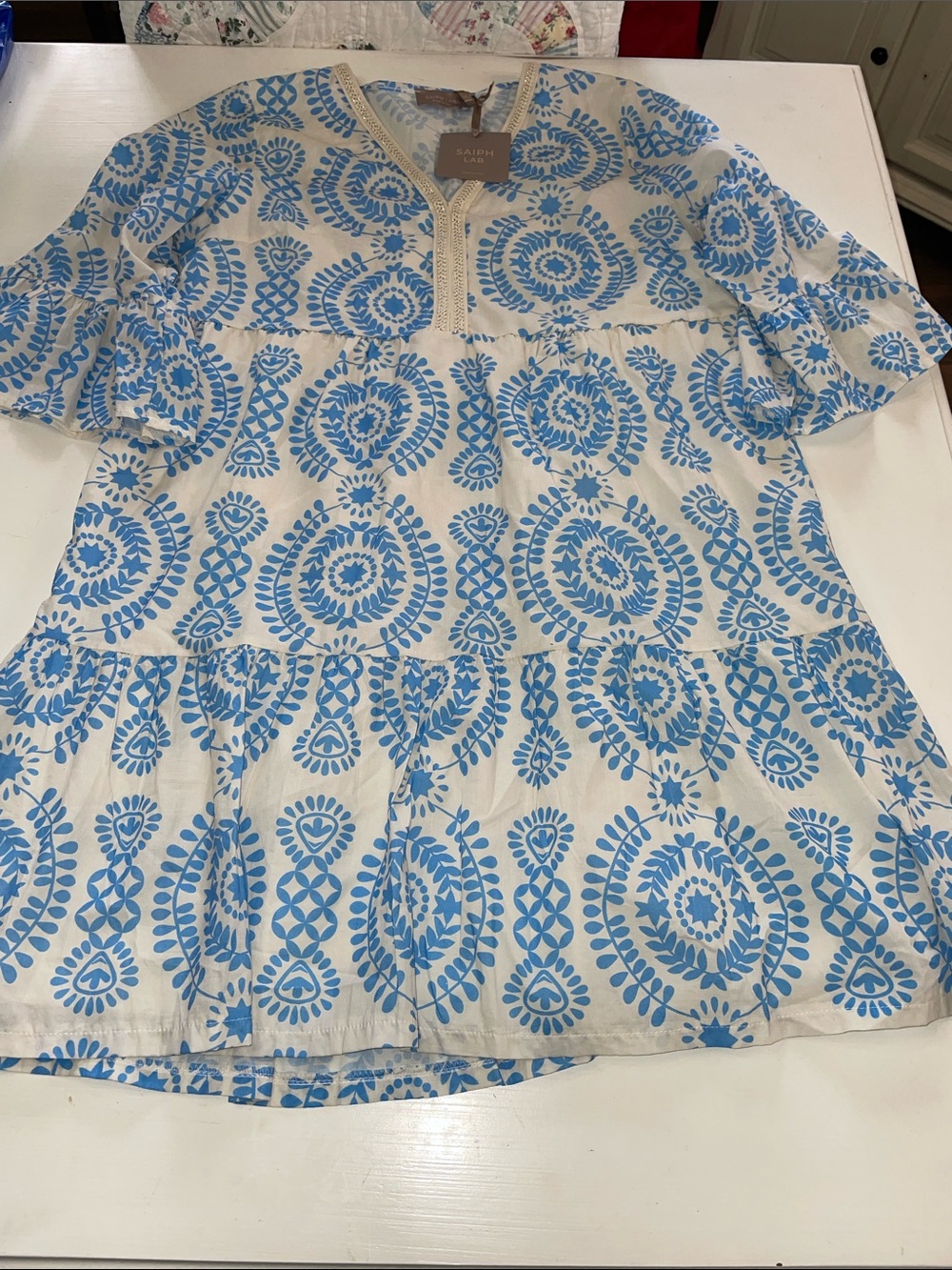 NWT Saiph Lab Santorini Cotton dress XL